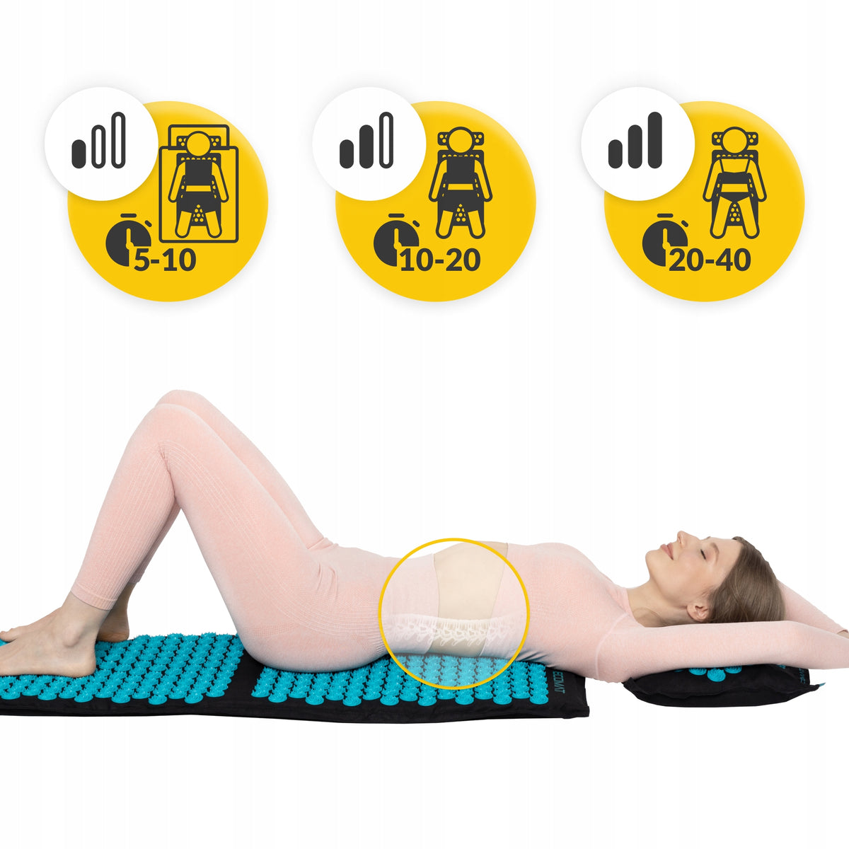 LARGE HEALTH ACUPRESSURE MAT WITH SPIKES RELAXING MASSAGE ECO XL 4FIZJO EAN (GTIN) 5907739317452