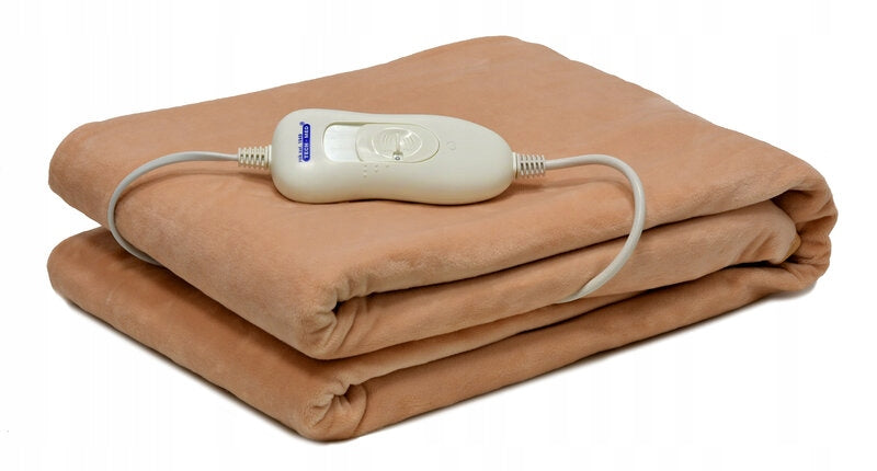 LARGE HEATING BLANKET ELECTRIC HEATING FLEECE FOR REMOTE CONTROL Color brown