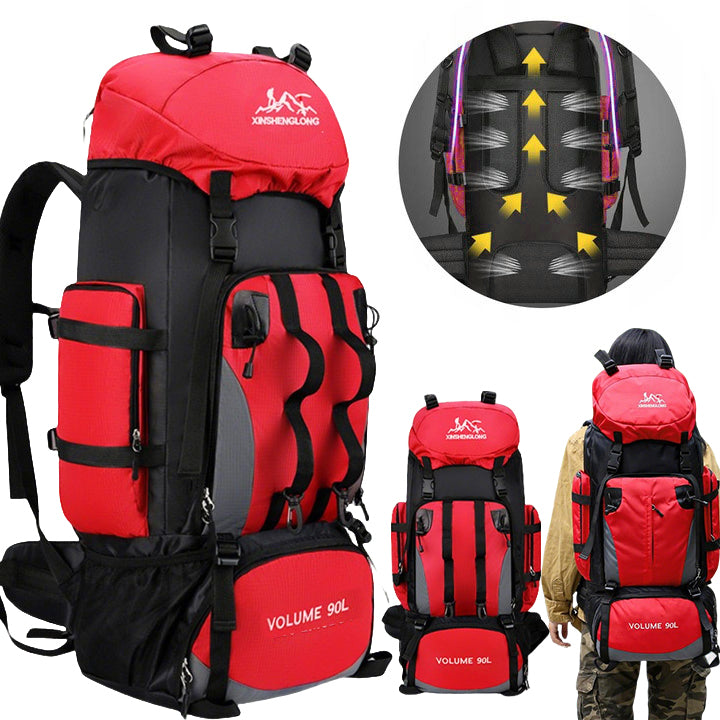 LARGE HIKING BACKPACK 90L Waterproof Camping Travel Universal Luggage