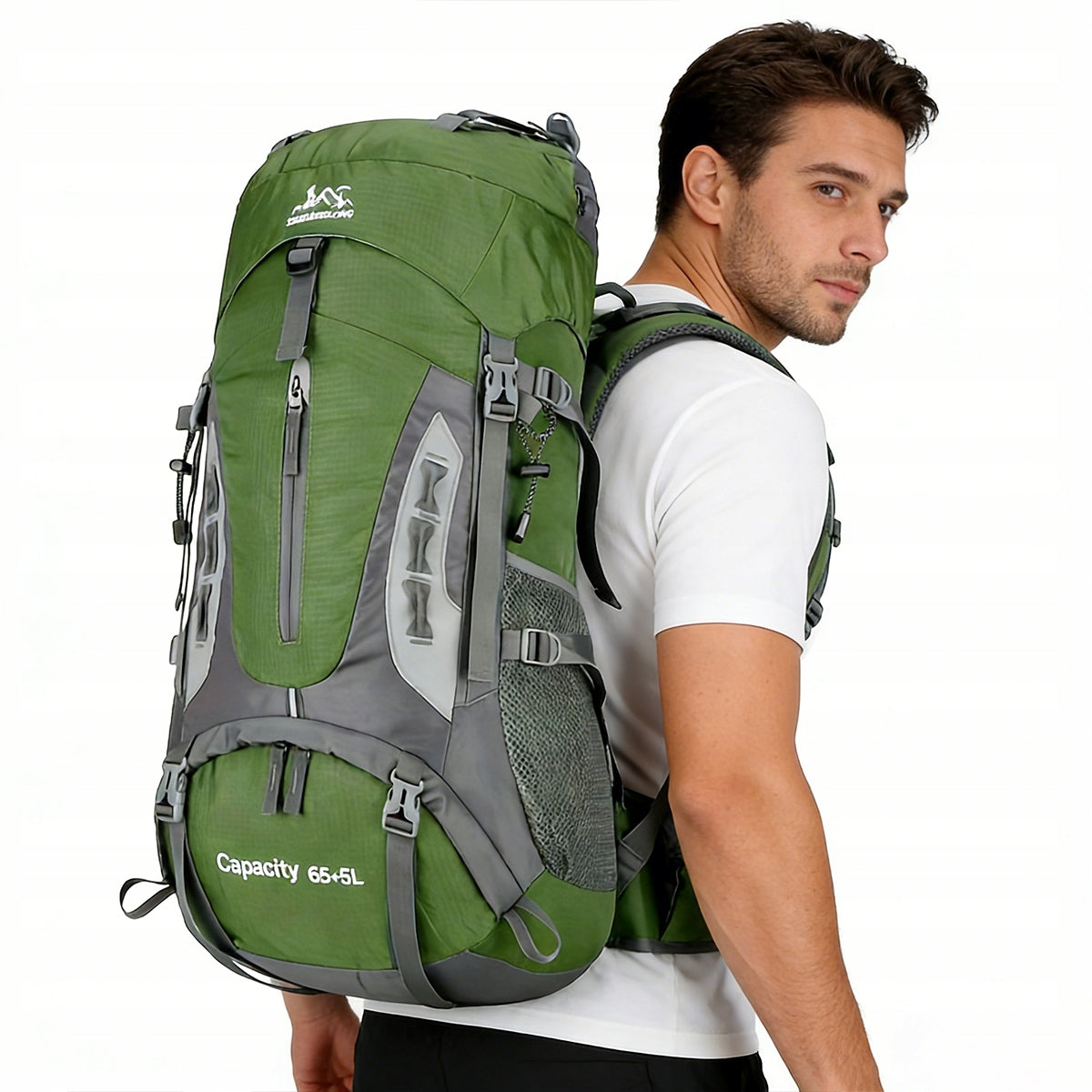 LARGE HIKING BACKPACK TREKKING MOUNTAIN 70L MEN'S WOMEN'S STRONG IN THE MOUNTAINS Manufacturer code 4016184610368