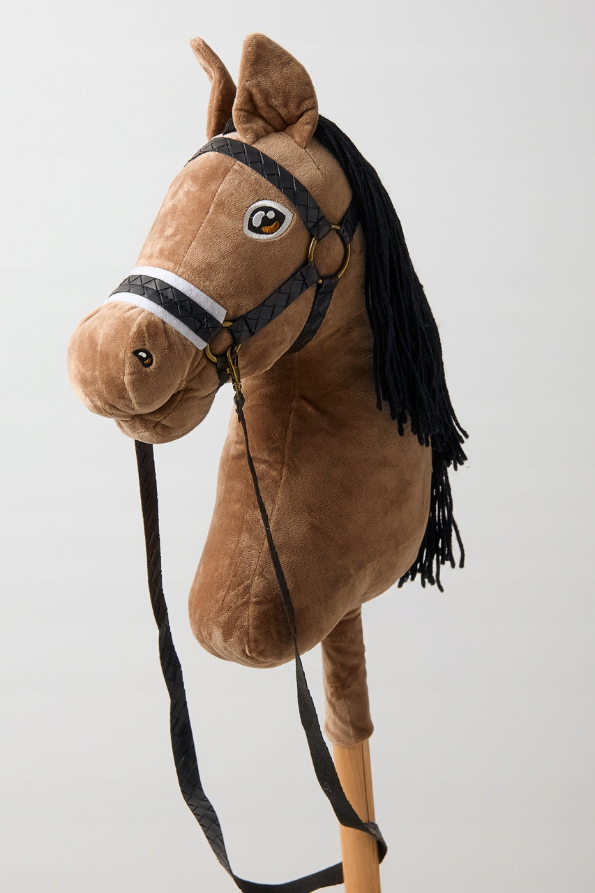LARGE HOBBY HORSE ON A STICK A3 + CANTAR + REINS Manufacturer code hobbi horse dla 4 latki zabawki dla 6 latki