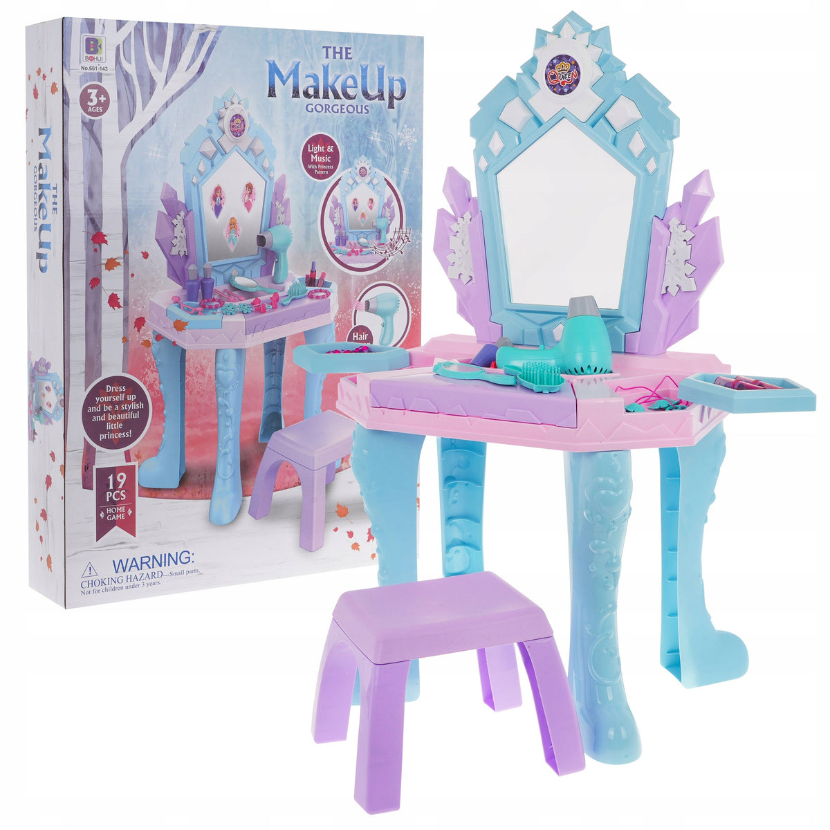 LARGE INTERACTIVE DRESSING TABLE FOR LITTLE PRINCESS + AKCESORIA + JEWELRY