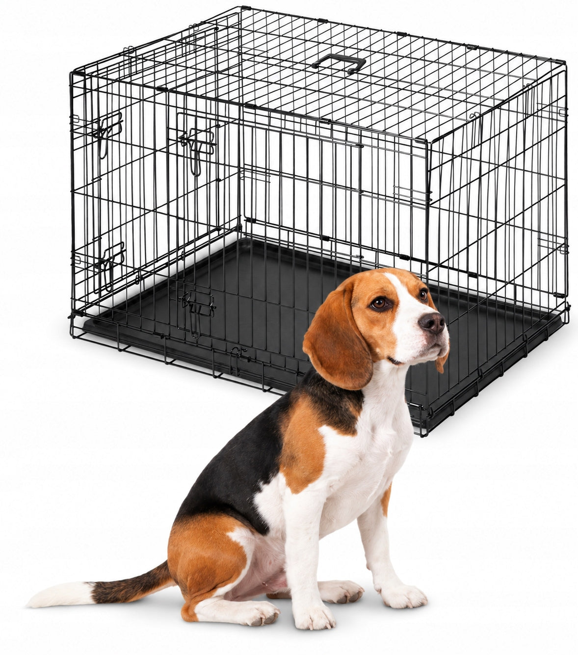 LARGE KENNEL CAGE METAL PLAYPEN Transporter for DOG DOGS 78x48x56 cm M Packaging status original