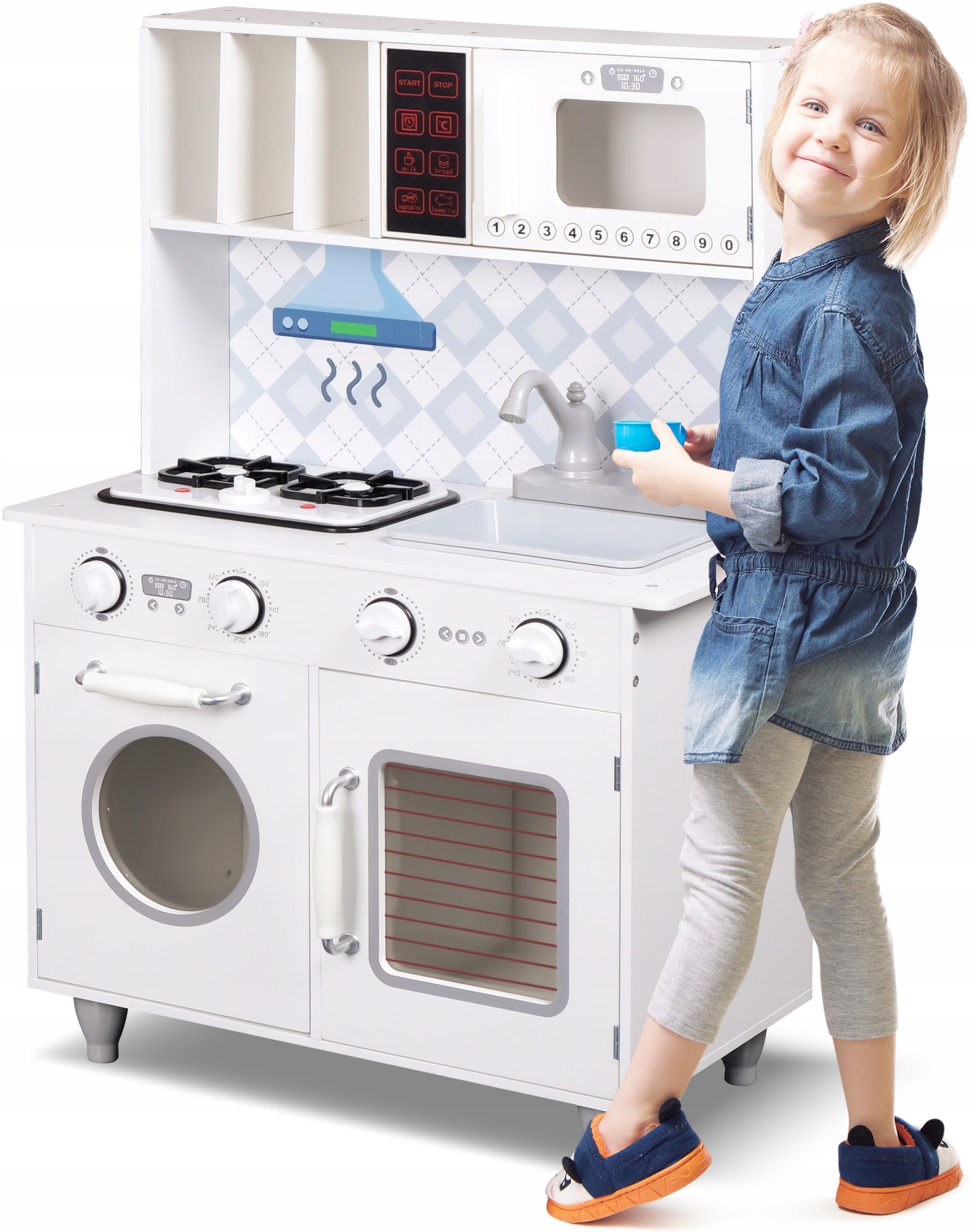 LARGE KITCHEN WOODEN Stove for Kids INTERACTIVE LED Sound Light EAN (GTIN) 5902497553104