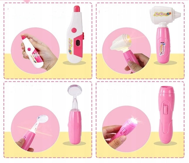 LARGE MEDICAL KIT SMALL DOCTOR IN SUITCASE Color pink