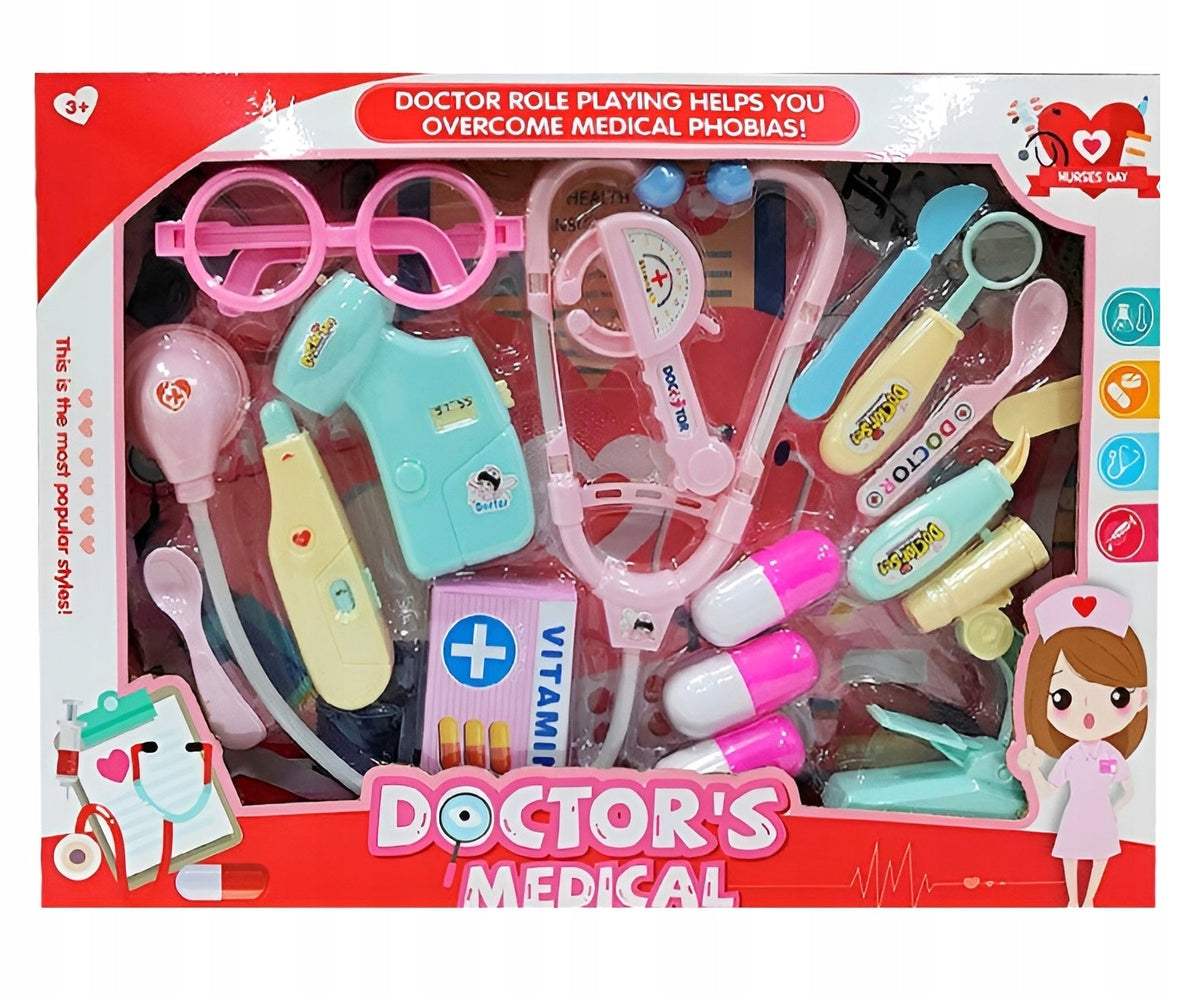 LARGE MEDICAL KIT WITH LIGHT SMALL DOCTOR