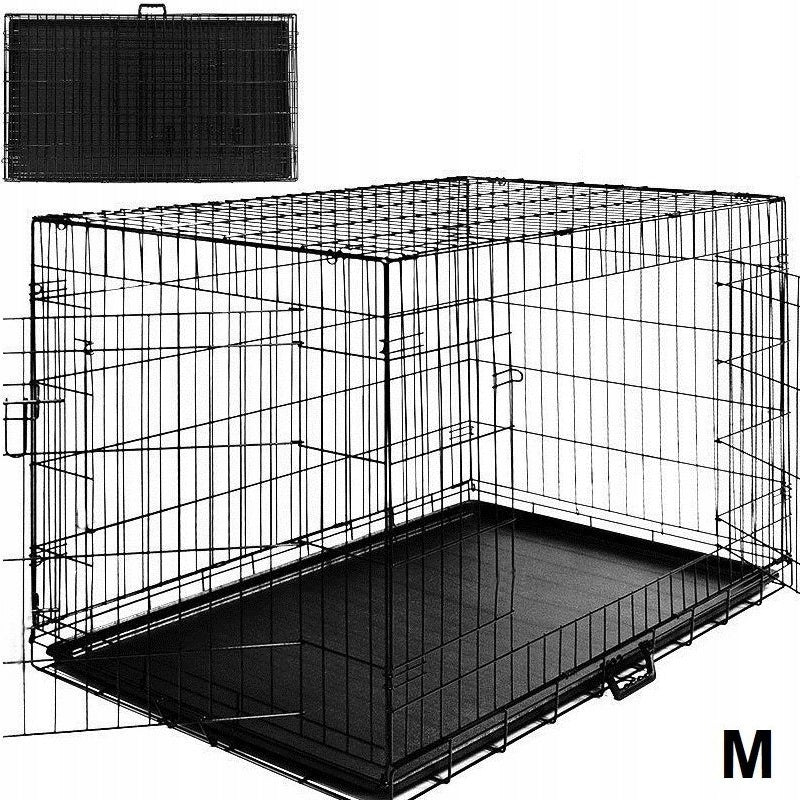 LARGE METAL CAGE DOG PLAYPEN 61x42x49 Brand AML