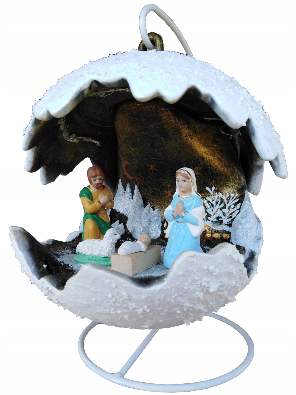 LARGE NATIVITY SCENE BUBBLE GLOWING CHRISTMAS HOLIDAY Brand no brand