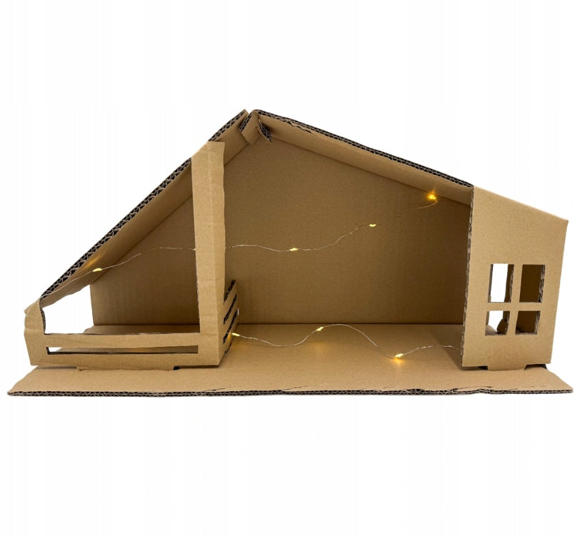 LARGE NATIVITY SCENE FOR SELF-ASSEMBLY WITH LIGHTING