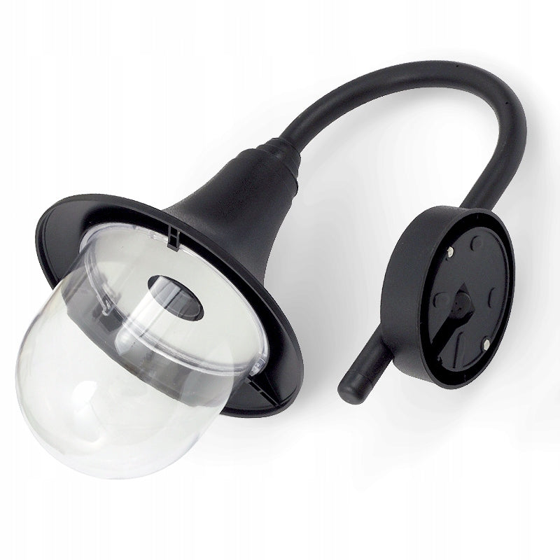 LARGE OUTDOOR WALL LAMP FOR LED LAMP GARDEN LANTERN FACADE E27 BLACK Packaging status original