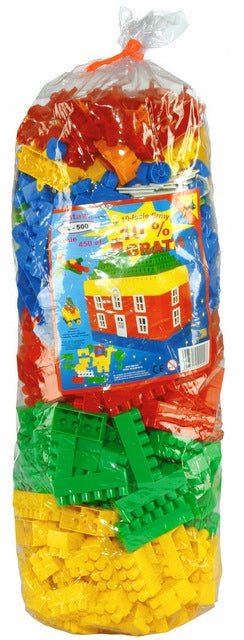 LARGE PLASTIC BLOCKS SET 500 el STRUCTURAL 28mm Manufacturer code QL90712