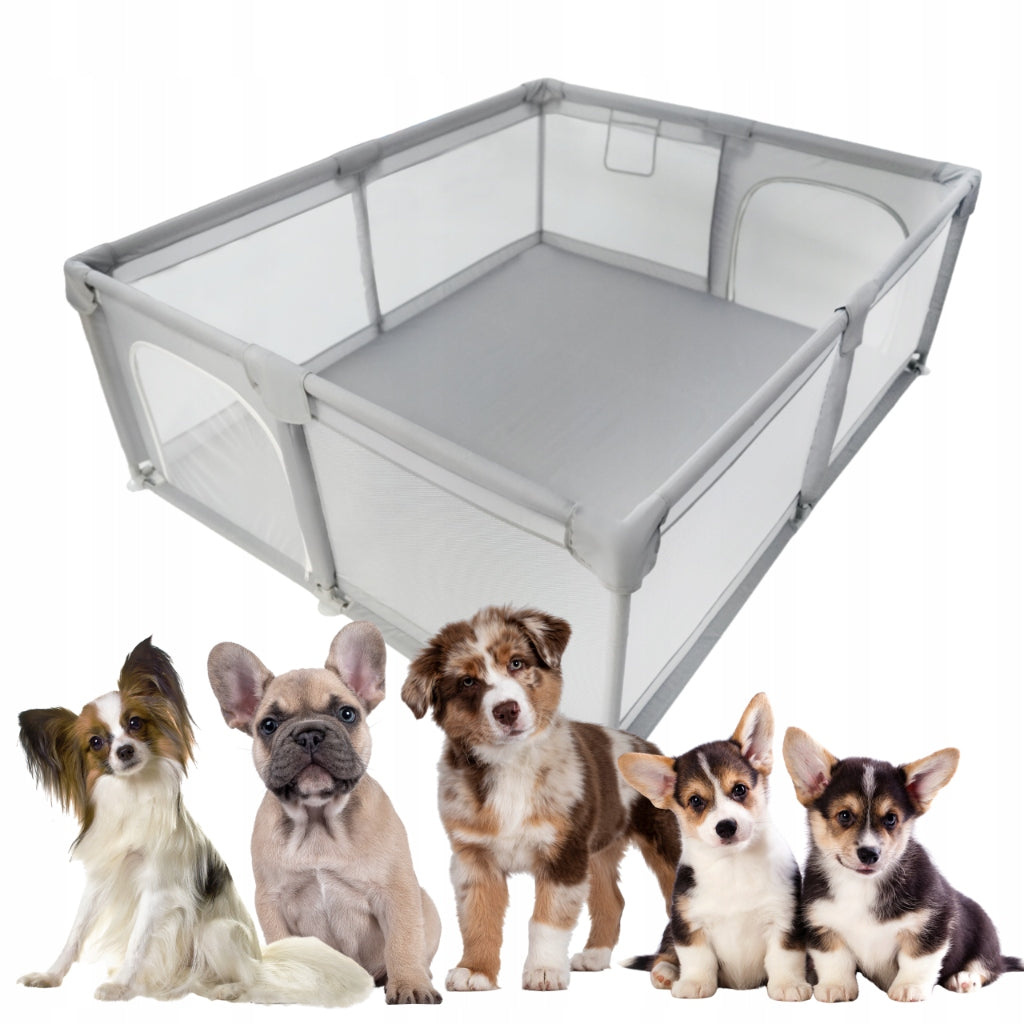 LARGE PLAYPEN FOR DOG ANIMALS HOMESTEAD CAGE CATWALK FOLDING LIGHT PUPPIES