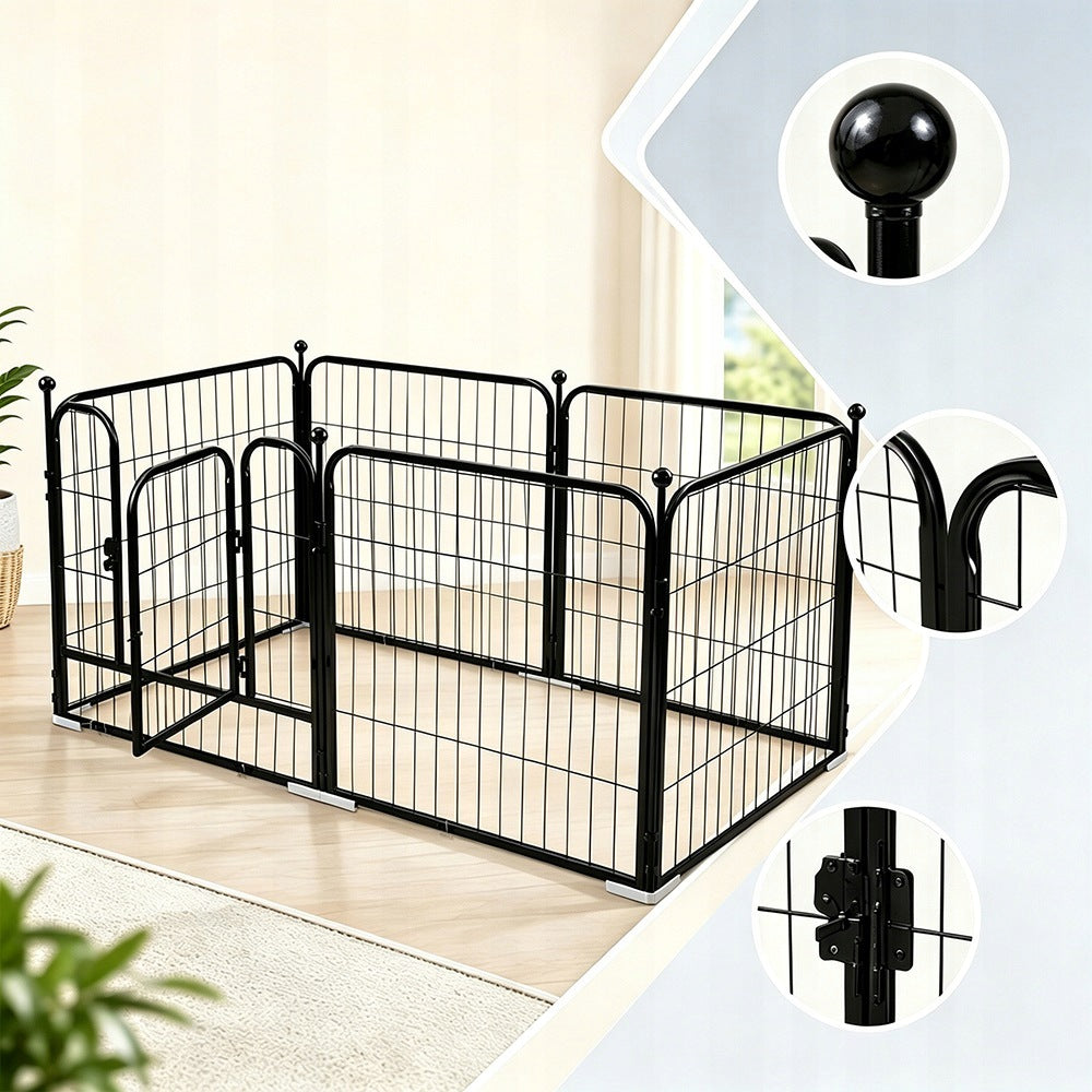 LARGE PLAYPEN FOR PET DOG CORRAL CAGE CATWALK FOLDING LIGHT PUPPIES Packaging status original