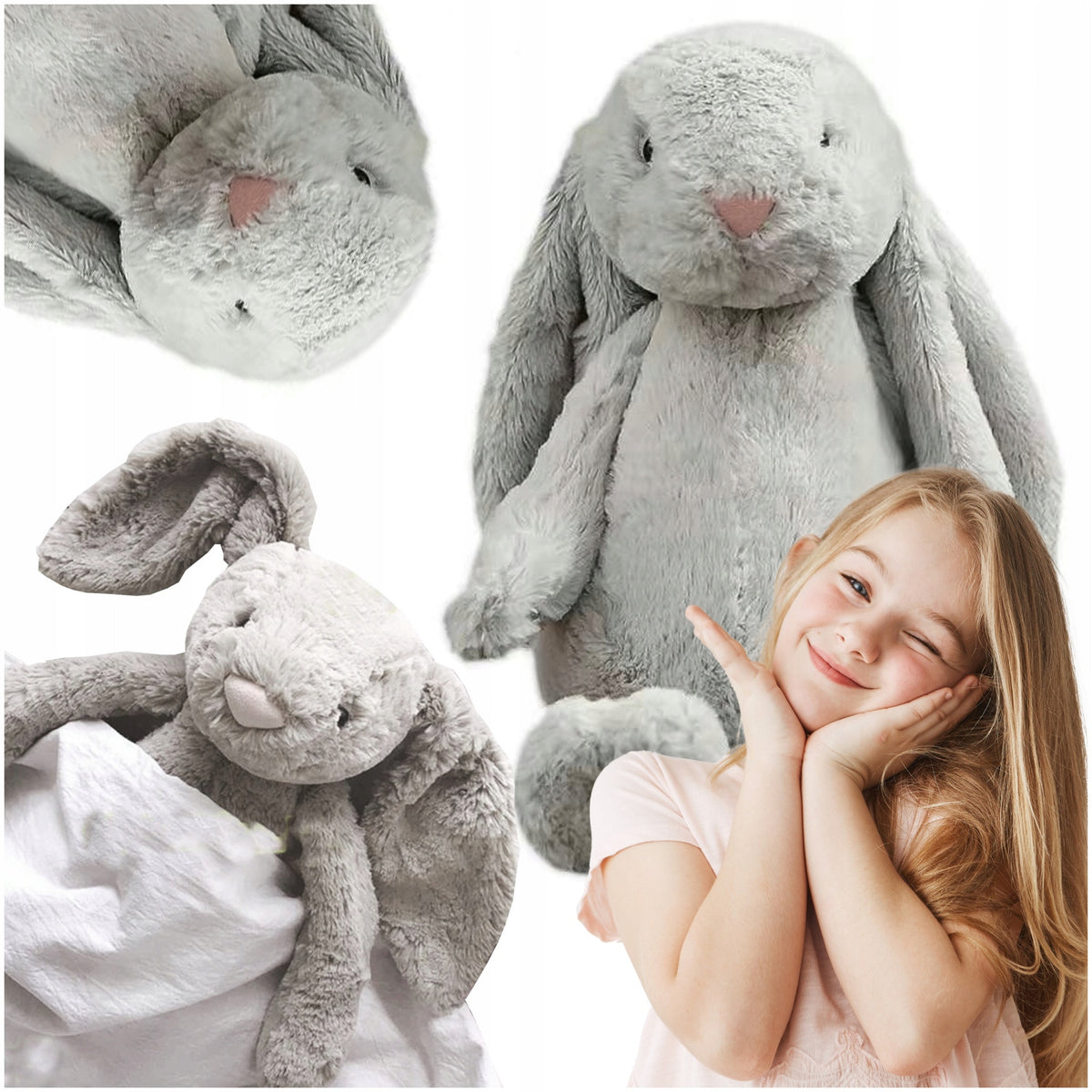LARGE PLUSH BOWL PLUSH TOY HUGGING STUFFED ANIMAL RABBIT GIANT STUFFED ANIMALS