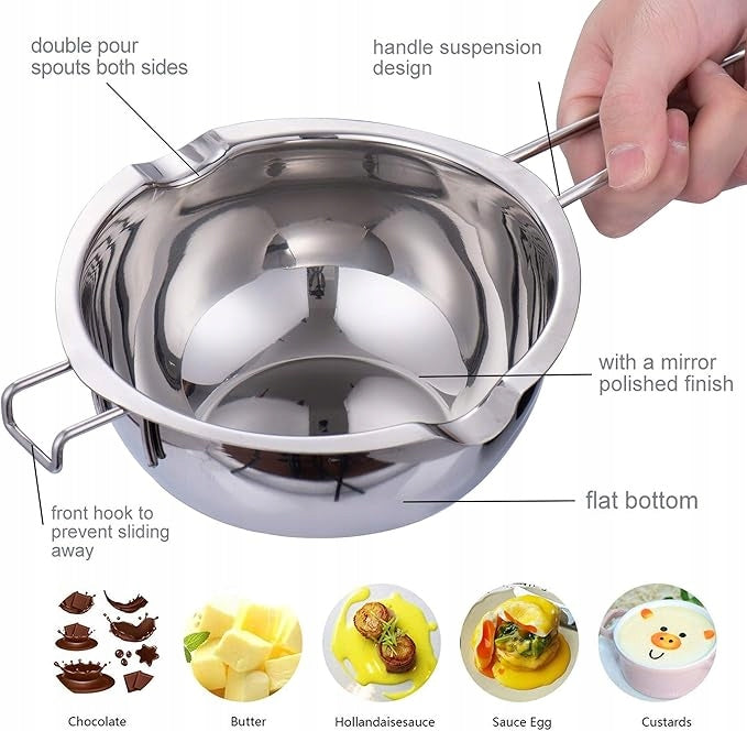 LARGE POT 1000 ML FOR MELTING CHOCOLATE BUTTER WATER BATH Series COFOND