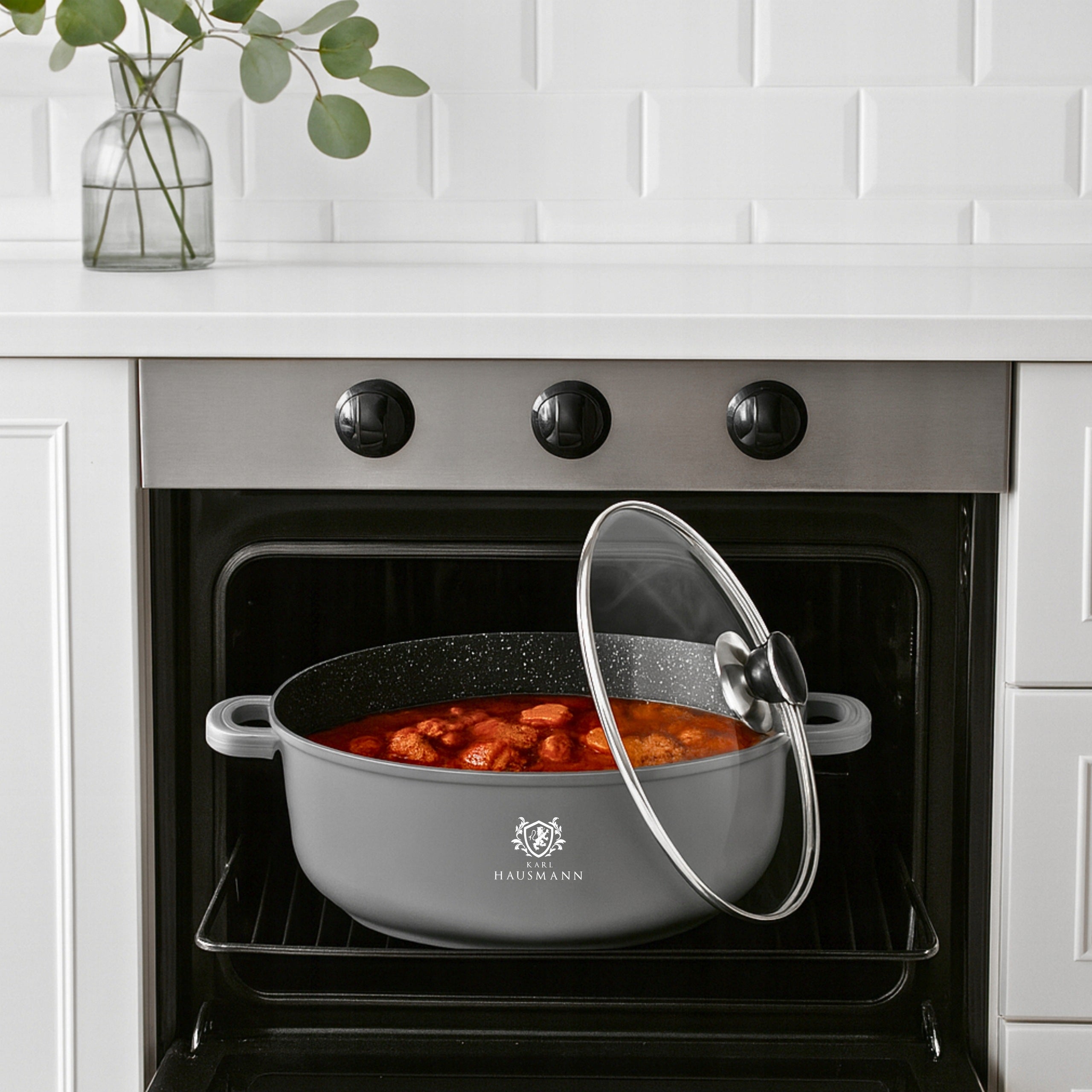 LARGE POT 6,5L INDUCTION GAS MARBLED POT FOR OVEN POTS Manufacturer code 5905155036490