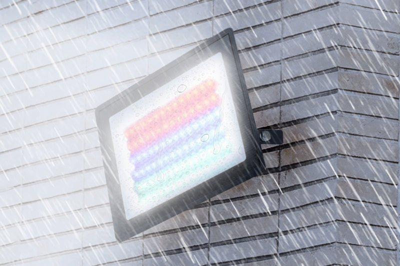 LARGE POWERFUL HALOGEN FLOODLIGHT REFLECTOR LED LAMP RGB COLORS MODES + REMOTE CONTROL Energy efficiency class A