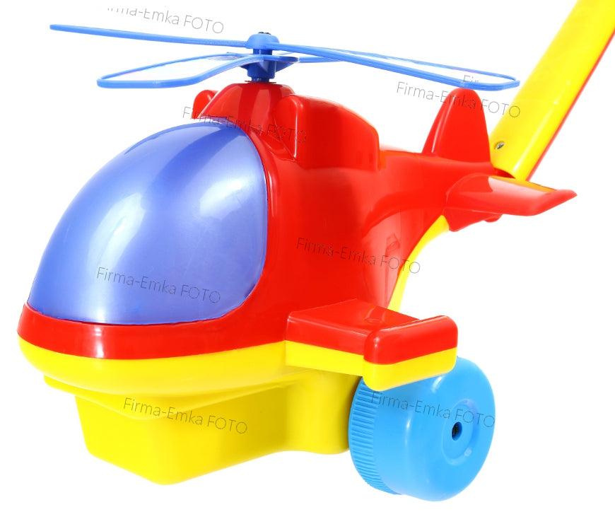 LARGE Polish Pusher HELICOPTER for pushing pusher Stable Propeller rotates Manufacturer code 0151