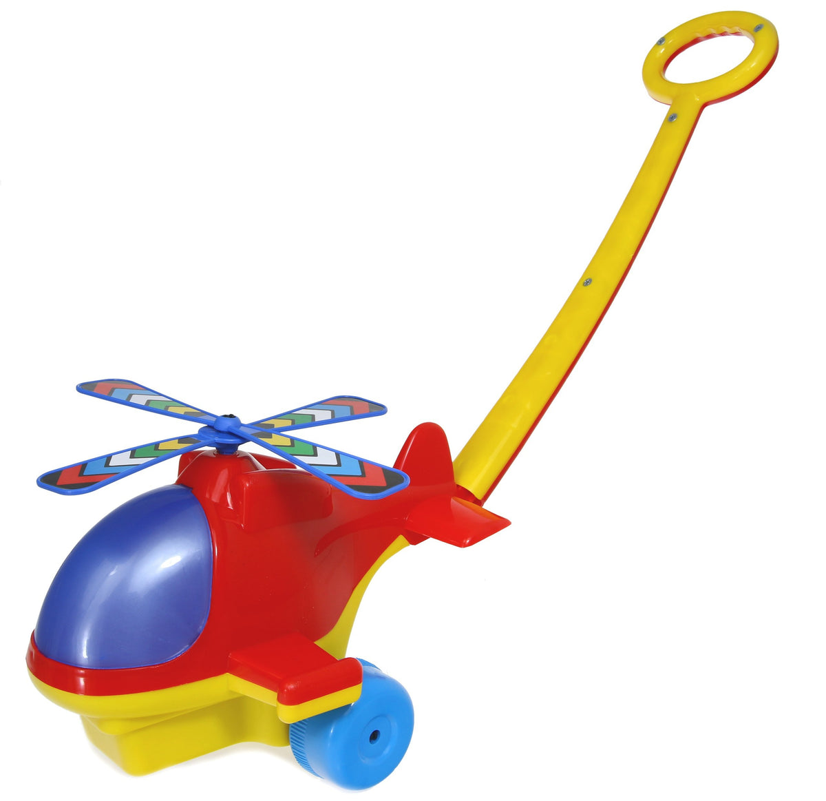 LARGE Polish Pusher HELICOPTER for pushing pusher Stable Propeller rotates