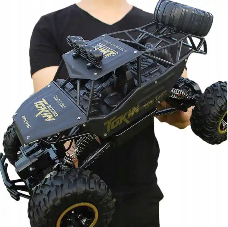 LARGE REMOTE CONTROLLED OFF-ROAD CAR 4x4 METAL LED GIFT FOR KIDS