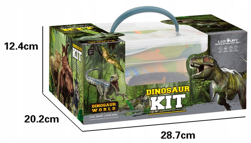 LARGE SET OF DINOSAUR FIGURINES + DINO MAT PARK T-REX DINOSAURS GIFT Brand ACR