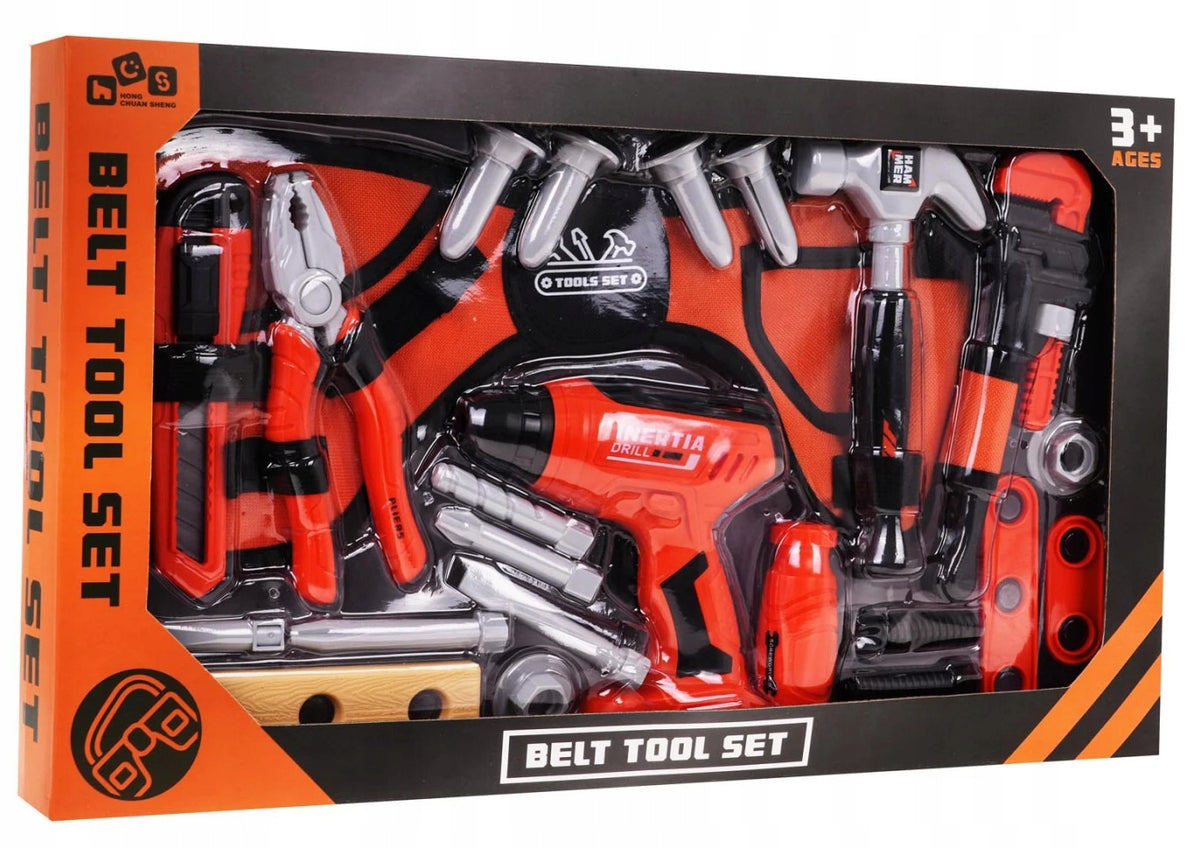 LARGE SET OF TOOLS WITH BELT INTERACTIVE SCREWDRIVER