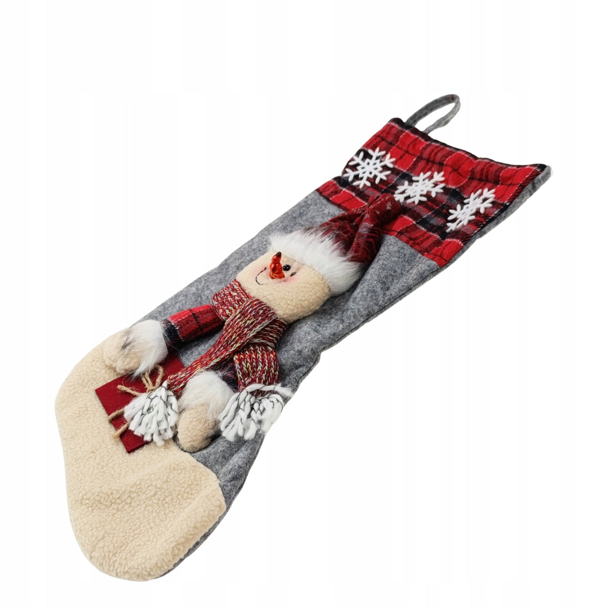 LARGE SOCK FOR GIFTS FIREPLACE CHRISTMAS DECORATION 3D Brand Simplo