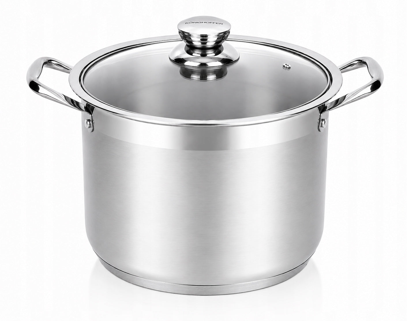 LARGE STAINLESS STEEL POT 12L GASTRO INDUCTION 28CM HIGH ROSSNER Brand Rossner