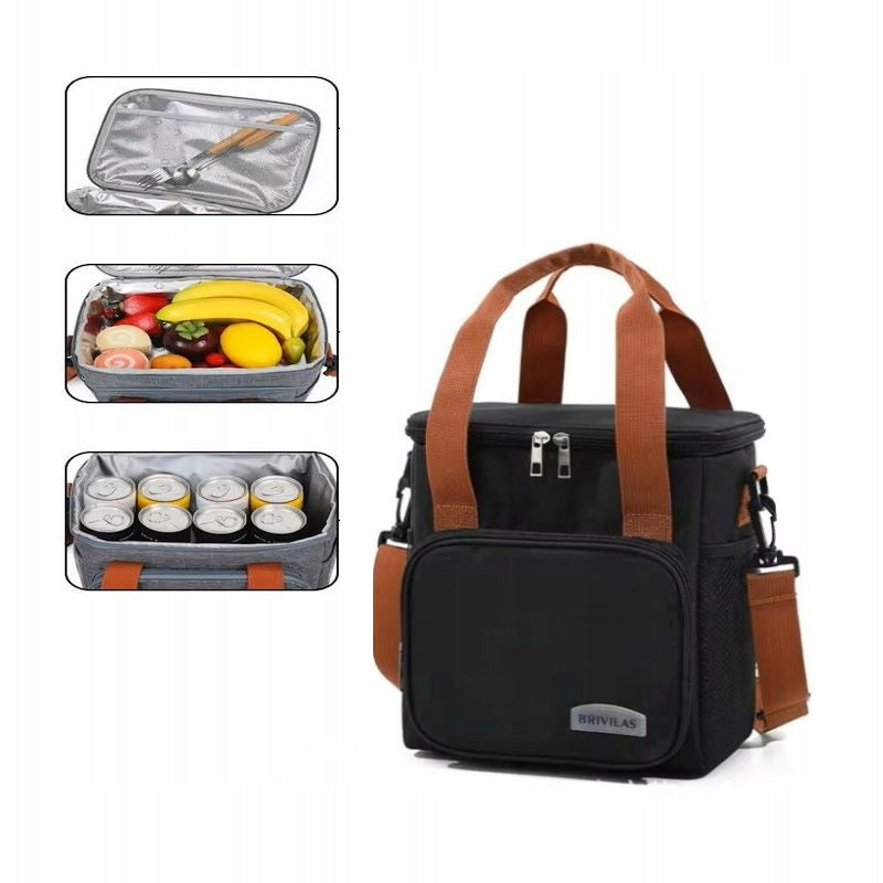 LARGE THERMAL PICNIC BAG FOR SHOPPING PICNIC BEACH LUNCH BOX FOR WORK CZ