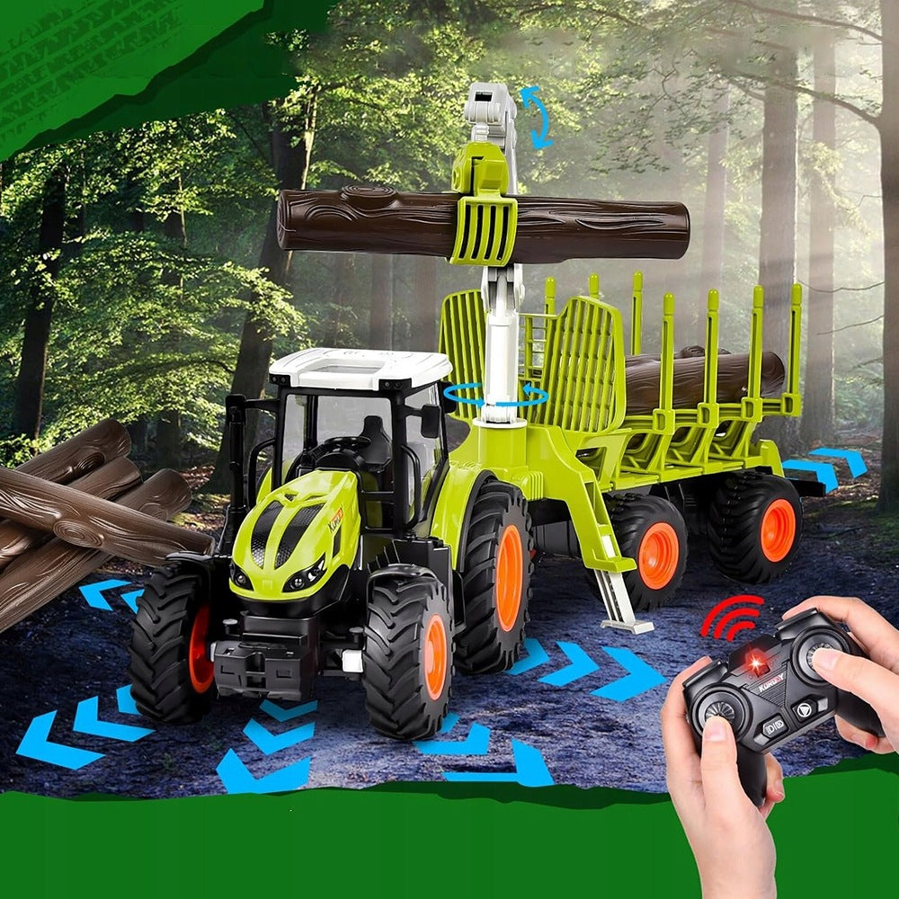 LARGE TRACTOR REMOTE CONTROLLED TRACTOR WITH MOVABLE ARM GIFT Brand click4TOYS