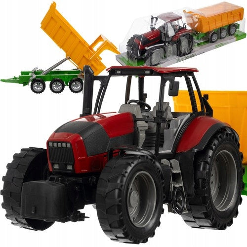 LARGE TRACTOR WITH DRIVE AND MOBILE TRAILER EL. 52CM
