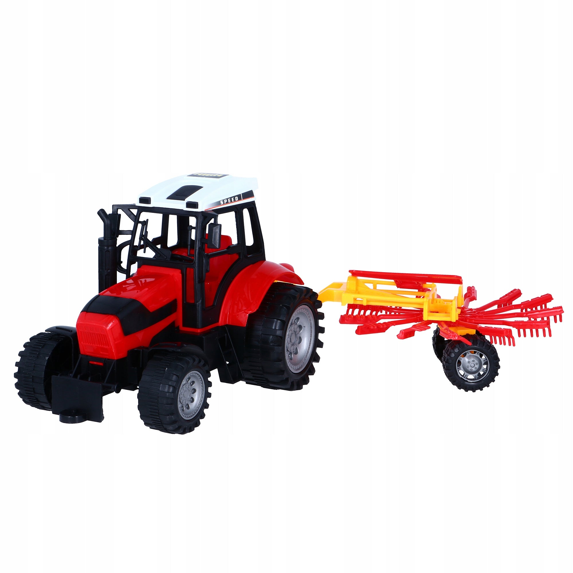 LARGE TRACTOR WITH MACHINE Rake Hay Tedder MOVABLE ELEMENTS Brand Drobiazgarnia