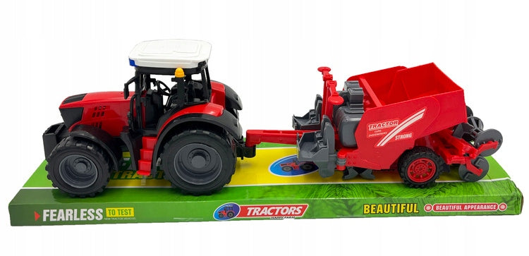 LARGE TRACTOR WITH PLANTER 36cm FARMING SET Brand For Fun