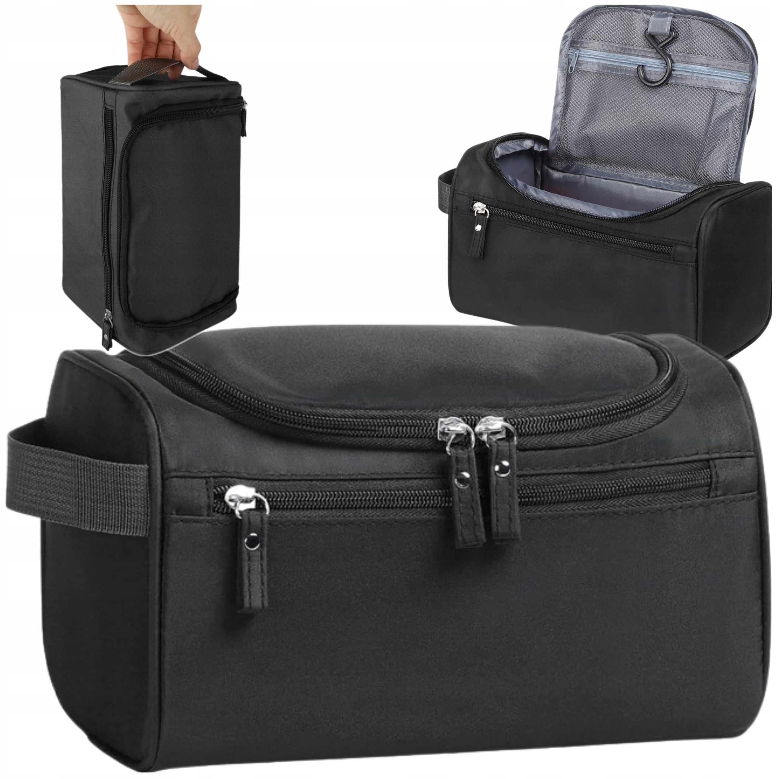 LARGE TRAVEL COSMETIC BAG MEN'S ROOMY COSMETIC CASE