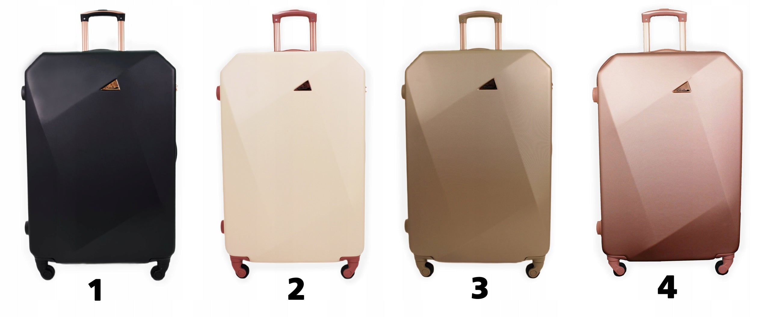 LARGE TRAVEL SUITCASE ABS XXL 4 WHEELS LIGHT PACKABLE ELEGANT UNIQUE Depth (shorter edge) 30 cm