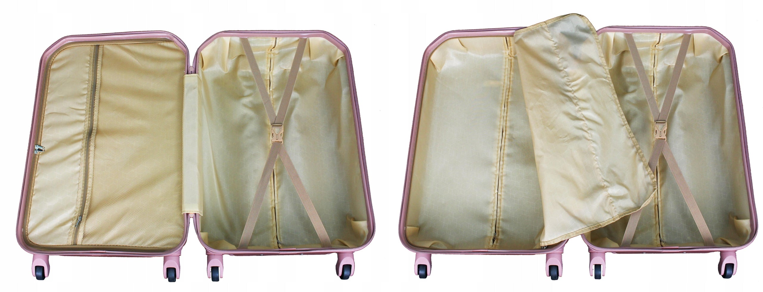 LARGE TRAVEL SUITCASE ABS XXL 4 WHEELS LIGHT PACKABLE ELEGANT UNIQUE Width (longer edge) 51 cm