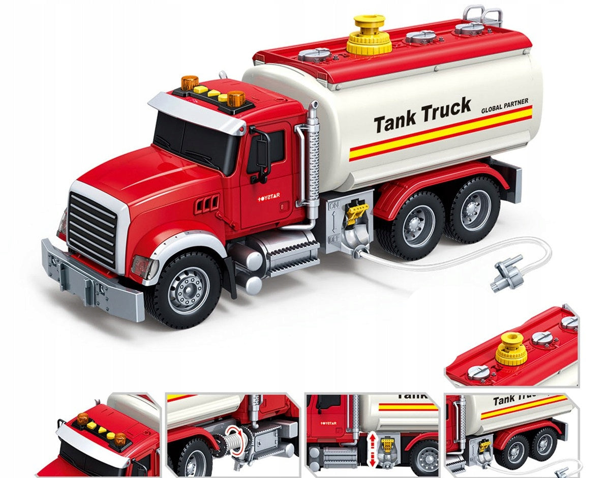 LARGE TRUCK HUGE TANKER WITH SOUND POURS SUPPLY WATER LIGHT Kid's age 3+ years