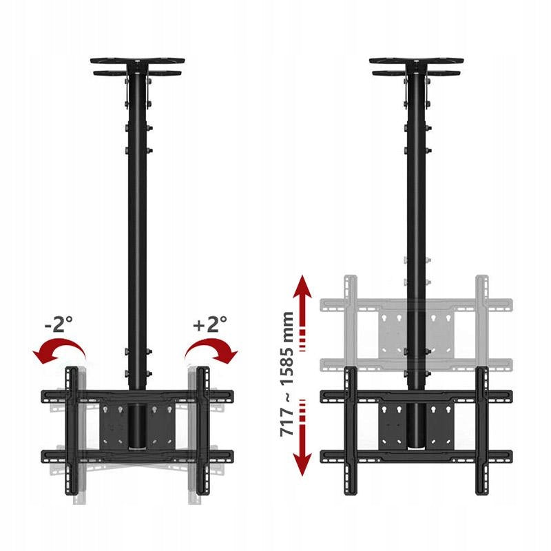 LARGE TV Ceiling TV MOUNT 32-70'' VESA 68kg Manufacturer code 5370