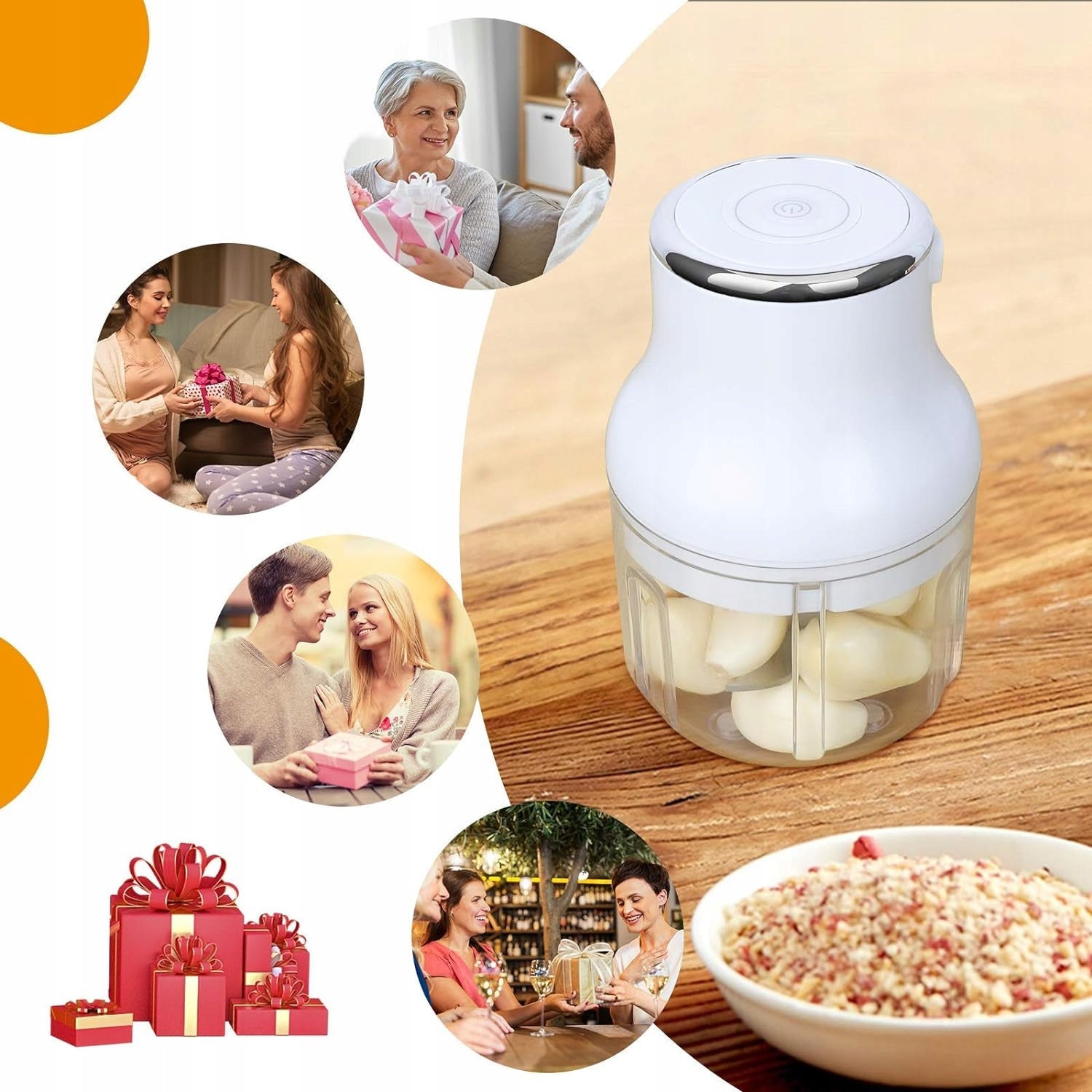 LARGE VEGETABLE CHOPPER CUTTING MACHINE SLICER 250ml Dominant color white