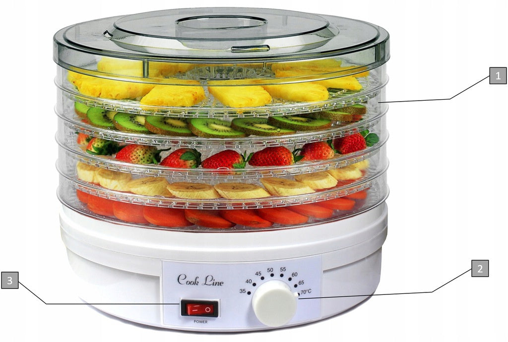 LARGE VEGETABLE FRUIT MUSHROOM DRYER FOOD SIEVE STRONG 5 LEVELS EAN (GTIN) 5904347196608