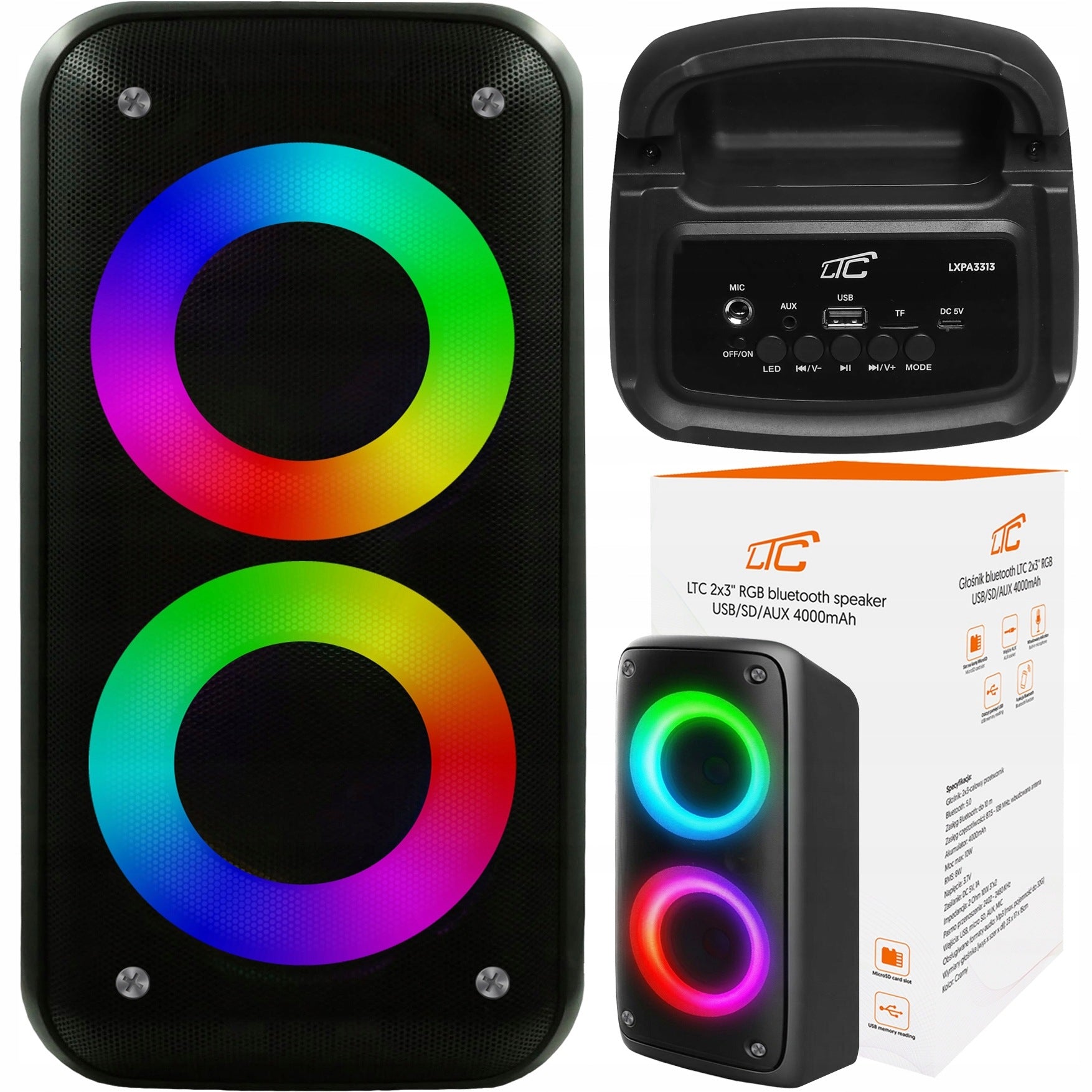 LARGE WIRELESS SPEAKER BOOMBOX MOBILE KARAOKE SOUND SYSTEM
