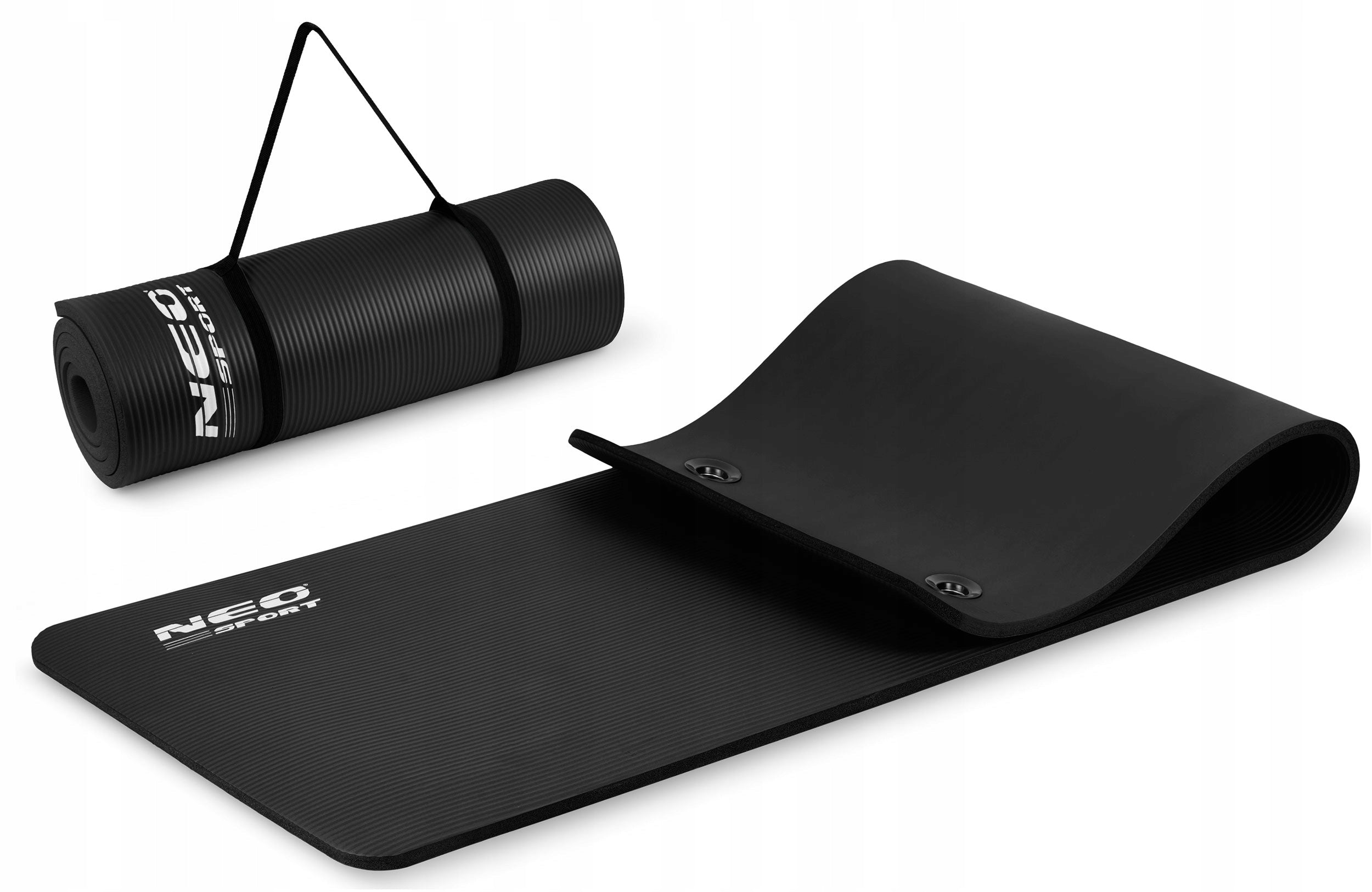 LARGE YOGA FITNESS EXERCISE MAT THICK 1,5cm Color black