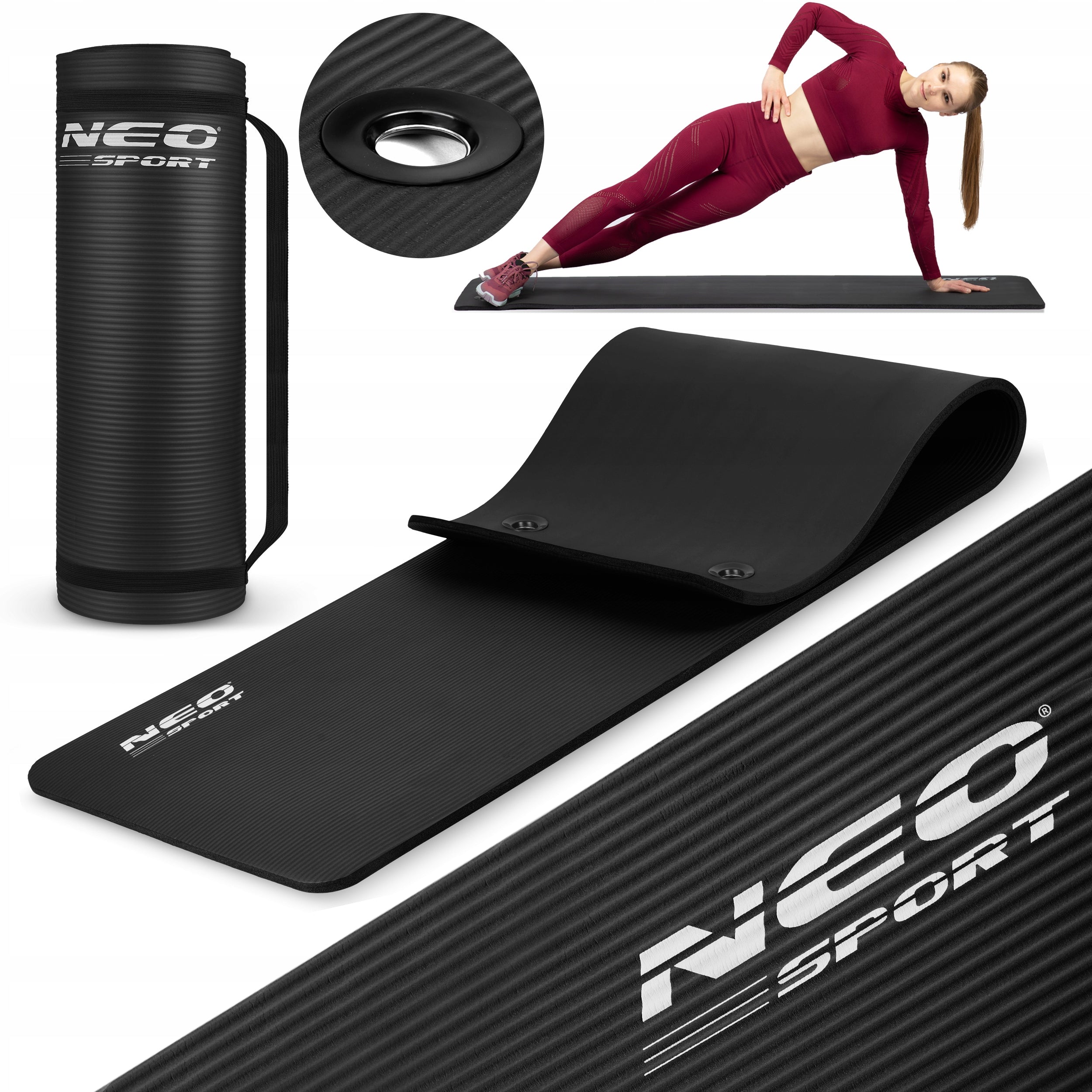 LARGE YOGA FITNESS EXERCISE MAT THICK 1,5cm