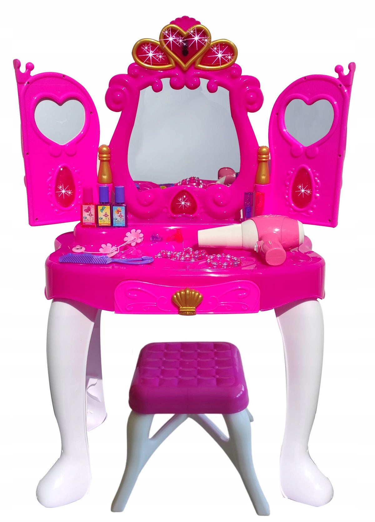 LARGE dressing table for a girl, 72 cm, strong chair Brand Agat-Outlet
