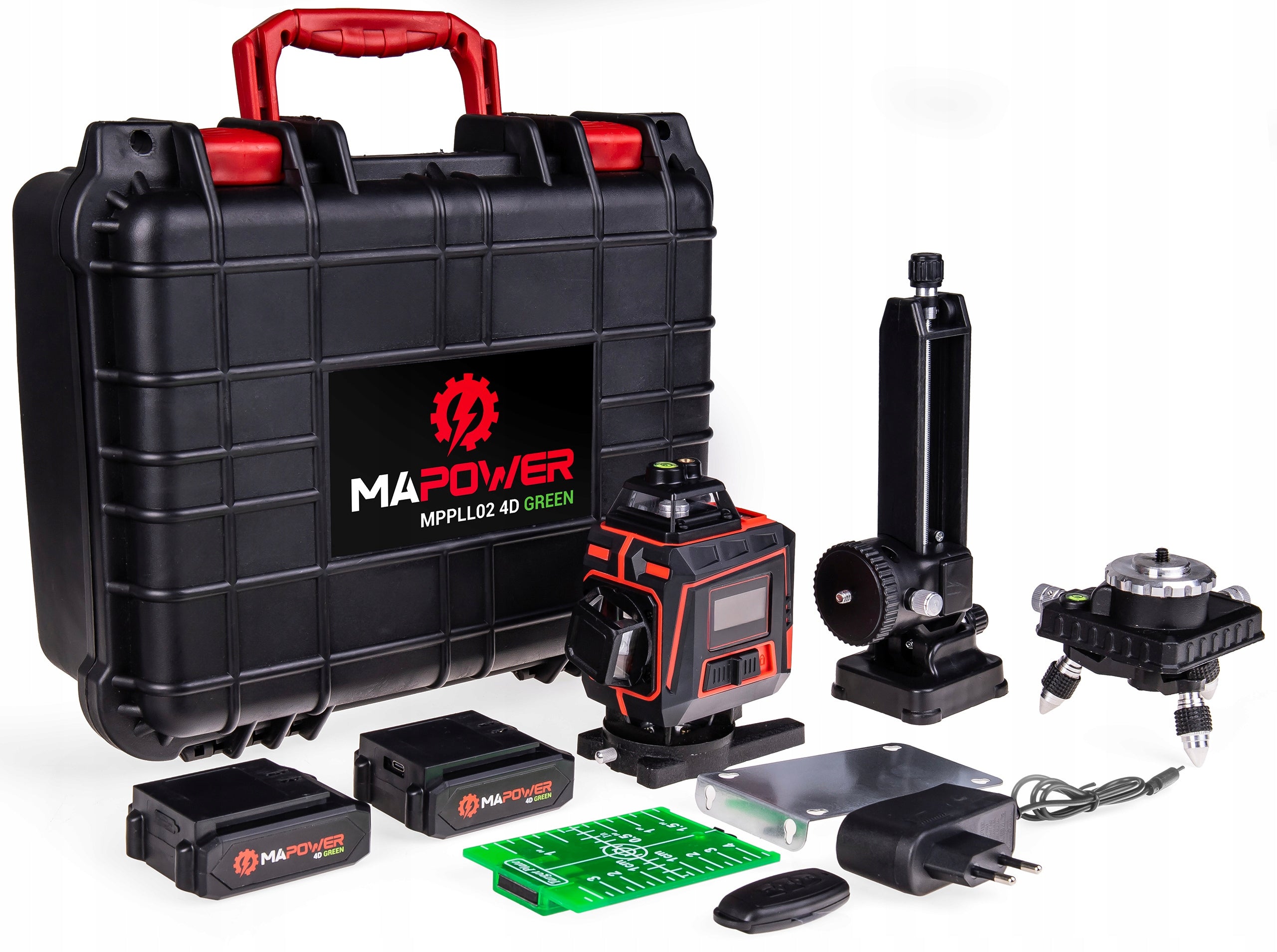 LASER CROSS LEVEL LASER 360 PLANE LASER GREEN MAPOWER Measurement accuracy (+/-) 1 mm