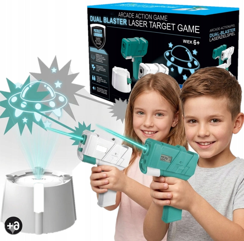 LASER GUNS WITH PROJECTOR UFO INTERACTIVE TOY ARCADE GAME