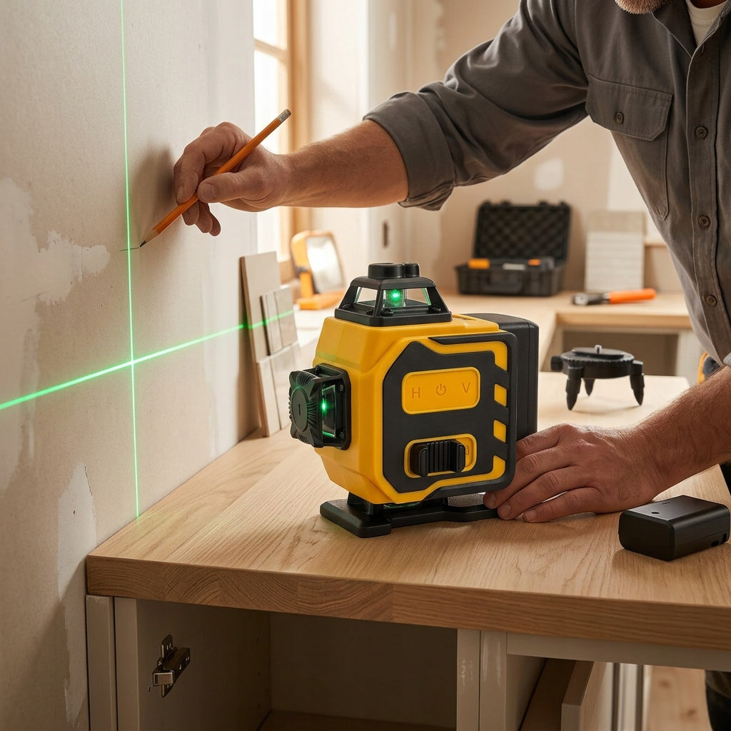 LASER LEVEL 360 4D 16 LINES WITH TRIPOD CROSS LASER SET Brand Durabuild