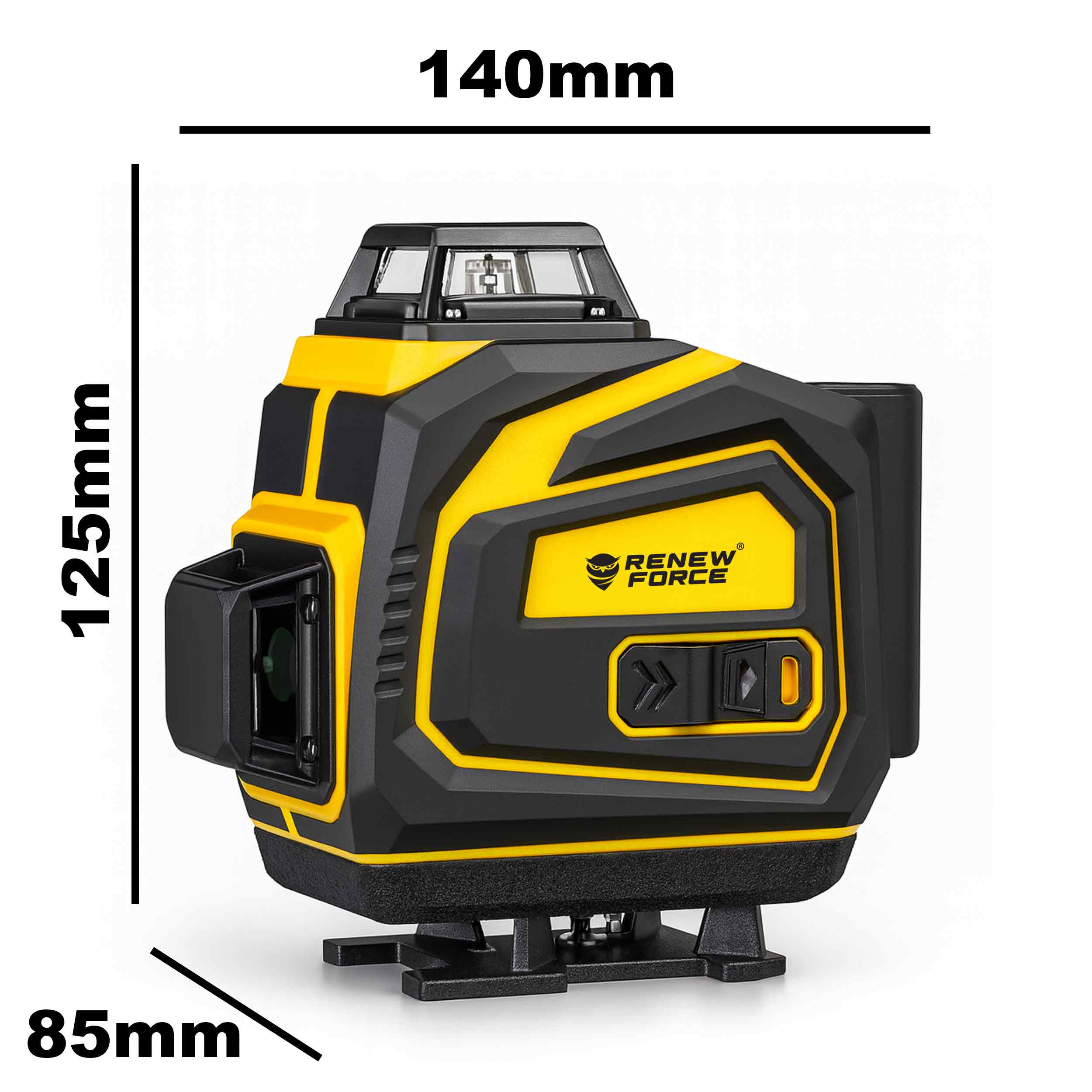 LASER LEVEL 360 PLANE 3D CROSS LASER PRO GREEN CASE Power supply rechargeable battery