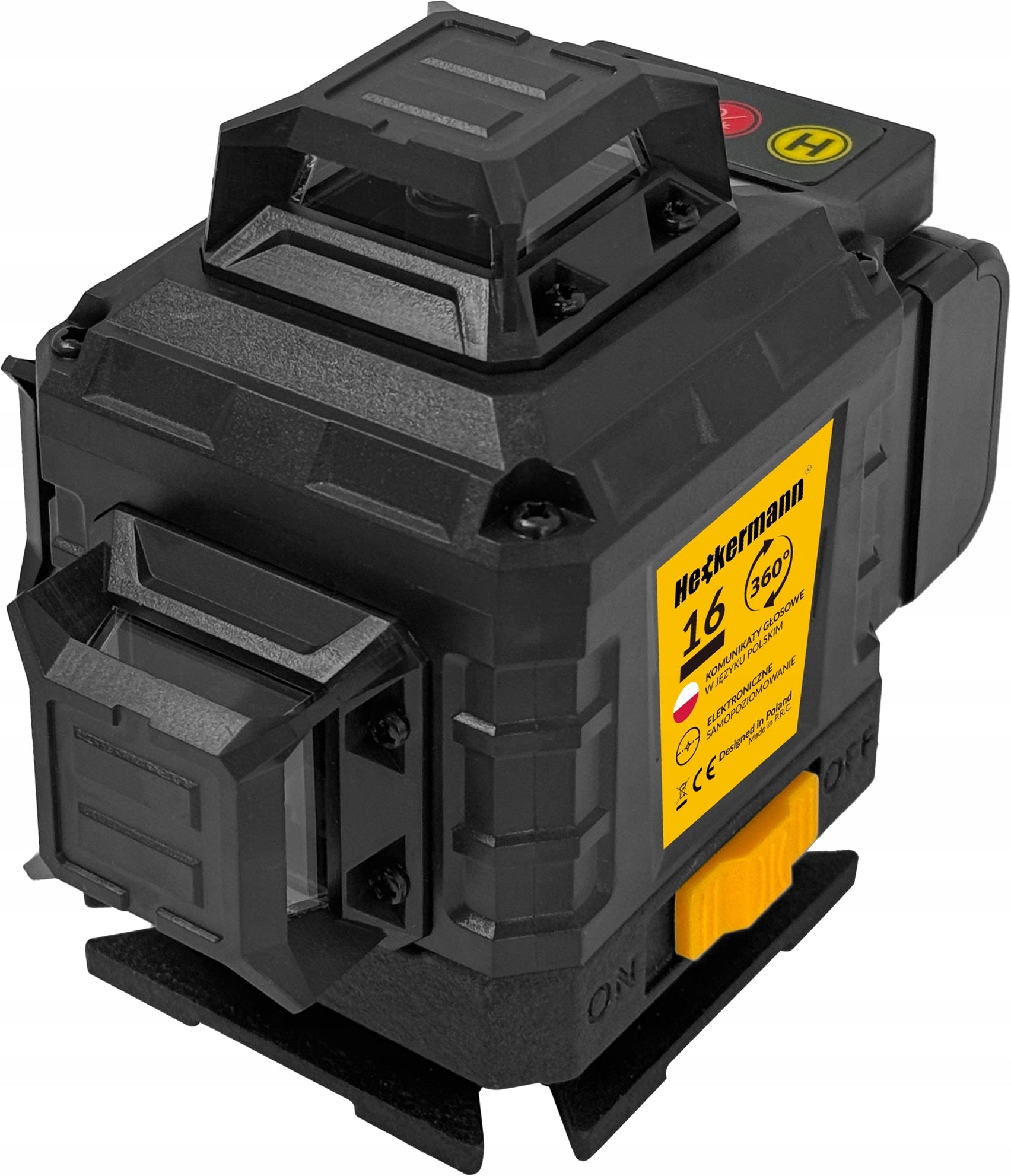 LASER LEVEL 360 PLANE 4D CROSS LASER SELF LEVELING Additional features 360° laser works below zero degrees Celsius glasses included touchpad cover included self-leveling target plate included handle included