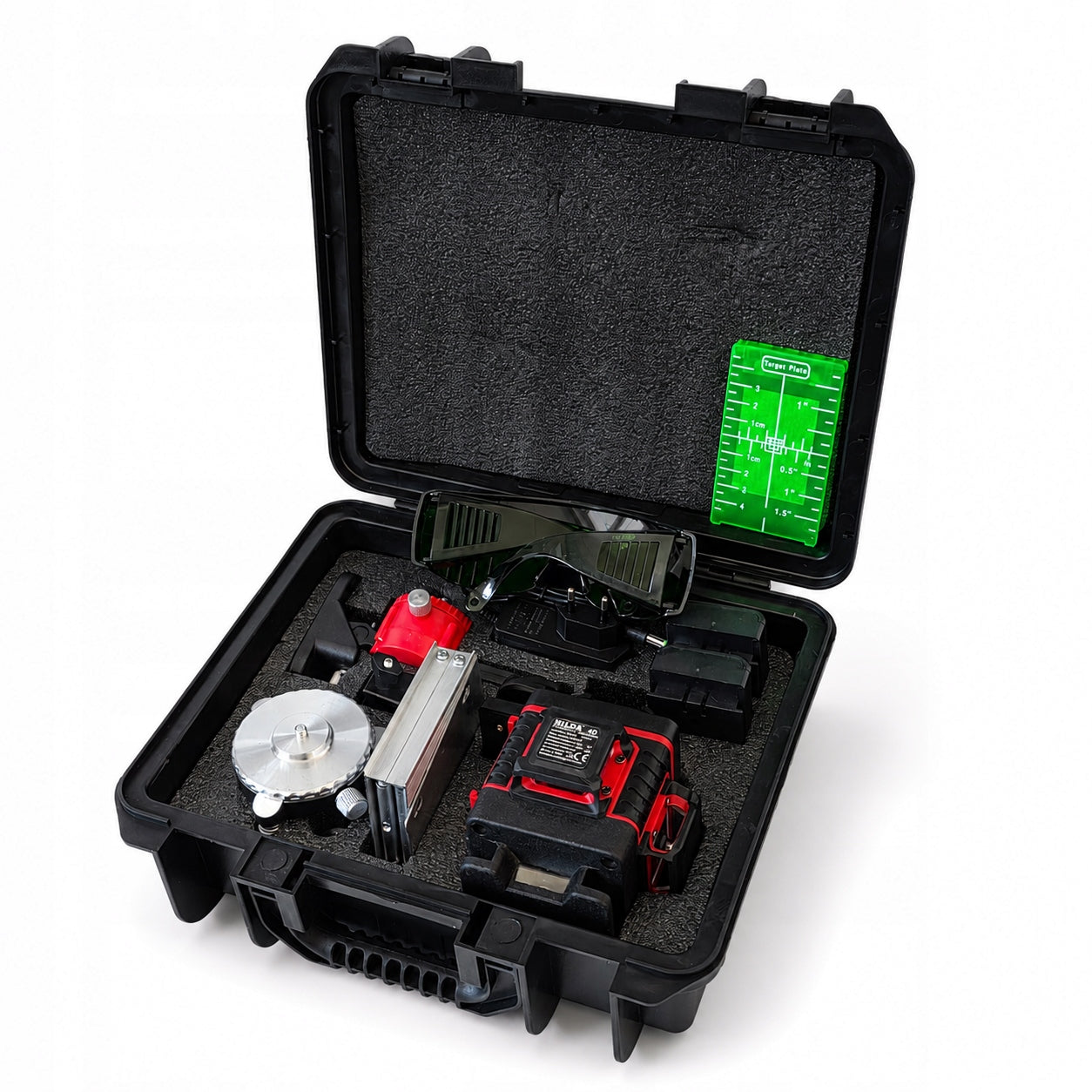 LASER LEVEL 360 PLANE HILDA 4D MAX CROSS LASER TRIPOD 1,6 Maximum working range 35 m